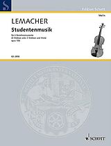 Heinrich Lemacher Notenblätter Studentenmusik op. 106