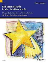  Notenblätter Ein Stern strahlt in der dunklen Nacht