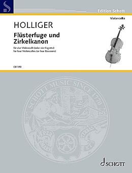 Heinz Holliger Notenblätter Flüsterfuge und Zirkelkanon
