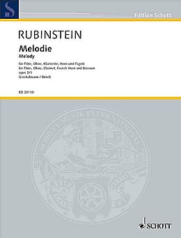 Anton Grigorjewitsch Rubinstein Notenblätter Melodie op. 3/1