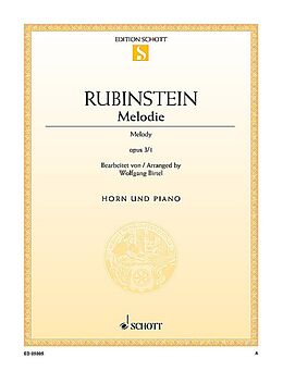 Anton Grigorjewitsch Rubinstein Notenblätter Melodie op. 3/1