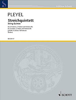 Ignaz Joseph Pleyel Notenblätter Streichquintett g-Moll BEN 272