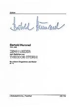 Bertold Hummel Notenblätter Zehn Lieder op. 71b