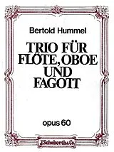 Bertold Hummel Notenblätter Trio op. 60