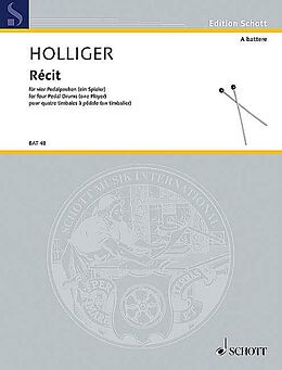 Heinz Holliger Notenblätter Récit