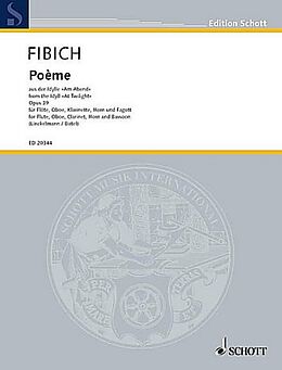 Zdenek Fibich Notenblätter Poème aus op.39 für Flöte, Oboe