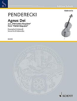 Krzysztof Penderecki Notenblätter Agnus Dei