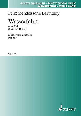 Felix Mendelssohn-Bartholdy Notenblätter Wasserfahrt op.50,4