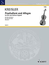 Fritz Kreisler Notenblätter Präludium und Allegro im Stile von Pugnani