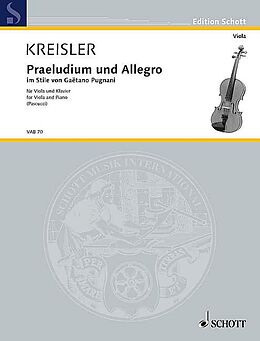 Fritz Kreisler Notenblätter Präludium und Allegro im Stile von Pugnani