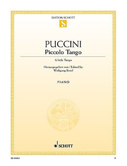 Giacomo Puccini Notenblätter Piccolo Tango