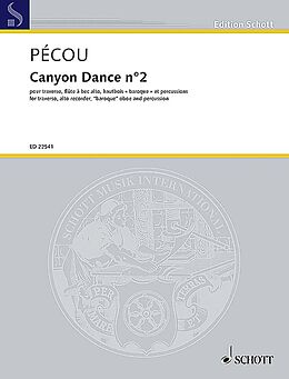 Thierry Pécou Notenblätter Canyon Dance no.2