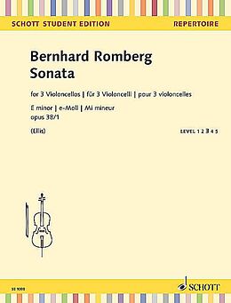 Bernhard Heinrich Romberg Notenblätter Sonate e-Moll op.38,1 für Violoncello und Klavier