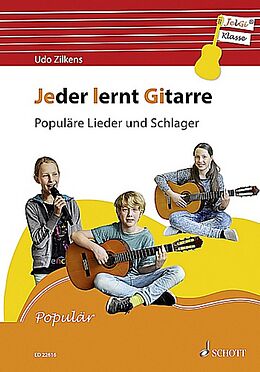  Notenblätter Jeder lernt Gitarre - Populäre Lieder und Schlager