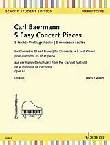 Carl Baermann Notenblätter 5 leichte Vortragsstücke aus op.63