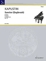 Nikolai Kapustin Notenblätter Sunrise (Daybreak) op.26