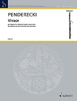 Krzysztof Penderecki Notenblätter Vivace