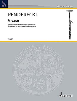 Krzysztof Penderecki Notenblätter Vivace