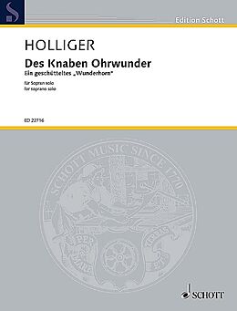 Heinz Holliger Notenblätter Des Knaben Ohrwunder
