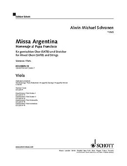 Alwin Michael Schronen Notenblätter ED22839-13 Missa argentina