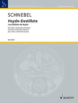Dieter Schnebel Notenblätter Haydn-Destillate