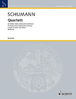 Robert Schumann Notenblätter Quartett c-Moll