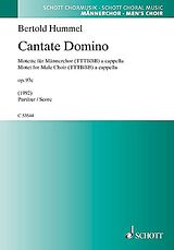 Bertold Hummel Notenblätter Cantate Domino op. 97c
