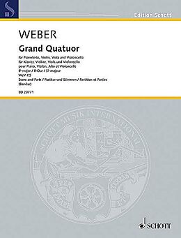 Carl Maria von Weber Notenblätter Grand Quatuor B-Dur WeV P.5
