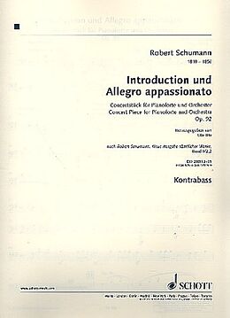 Robert Schumann Notenblätter Introduction und Allegro appassionato G-Dur op. 92