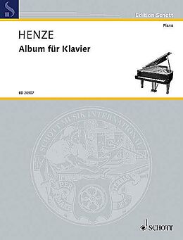 Hans Werner Henze Notenblätter Album für Klavier