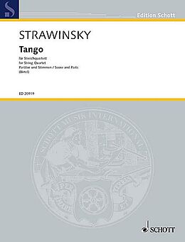 Igor Strawinsky Notenblätter Tango