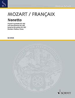 Wolfgang Amadeus Mozart Notenblätter Nonetto