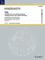 Paul Hindemith Notenblätter Trio