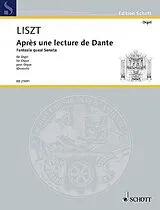 Franz Liszt Notenblätter Après une lecture de Dante