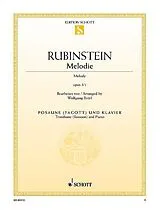 Anton Grigorjewitsch Rubinstein Notenblätter Melodie op. 3/1