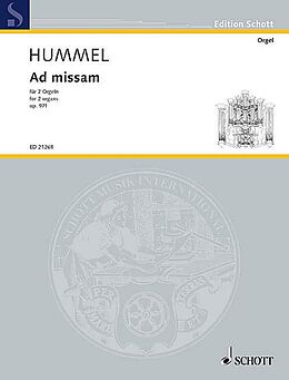Bertold Hummel Notenblätter Ad missam op. 97f