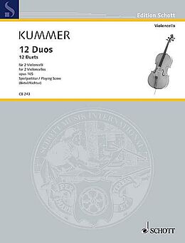 Friedrich August d. J. Kummer Notenblätter 12 Duos op. 105