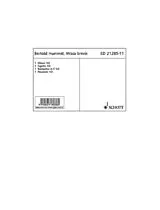 Bertold Hummel Notenblätter Missa brevis op. 5 a