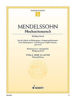 Felix Mendelssohn-Bartholdy Notenblätter Hochzeitsmarsch op. 61/9