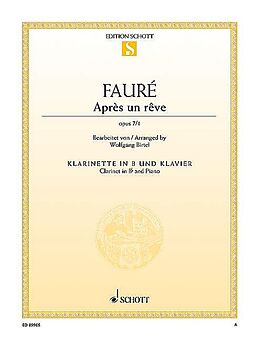 Gabriel Urbain Fauré Notenblätter Après un rêve op. 7/1