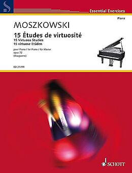 Moritz Moszkowski Notenblätter 15 Études de virtuosité op.72