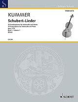 Friedrich August d. J. Kummer Notenblätter Schubert-Lieder op.117b Band 1