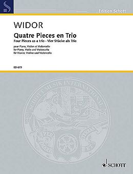 Charles Marie Jean Albert Widor Notenblätter 4 Pièces en Trio