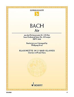 Johann Sebastian Bach Notenblätter Air BWV1068