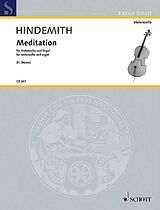 Paul Hindemith Notenblätter Meditation