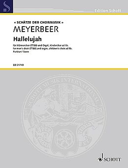 Giacomo Meyerbeer Notenblätter Hallelujah op. 137