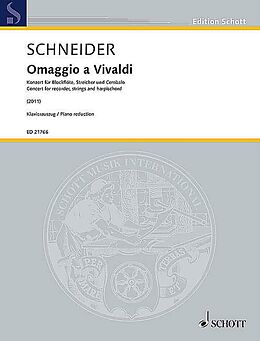 Enjott Schneider Notenblätter Omaggio a Vivaldi