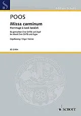 Heinrich Poos Notenblätter Missa carminum