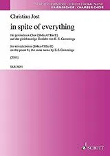 Christian Jost Notenblätter In Spite of Everything