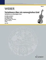 Carl Maria von Weber Notenblätter Variationen über ein norwegisches Lied d-Moll op.22 WeVP4